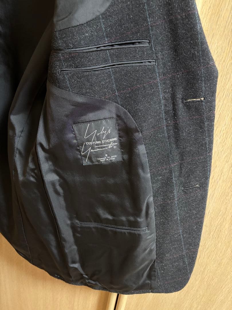 ヨウジヤマモトコスチュームドオム カシミヤ混 セットアップ グレー 美品