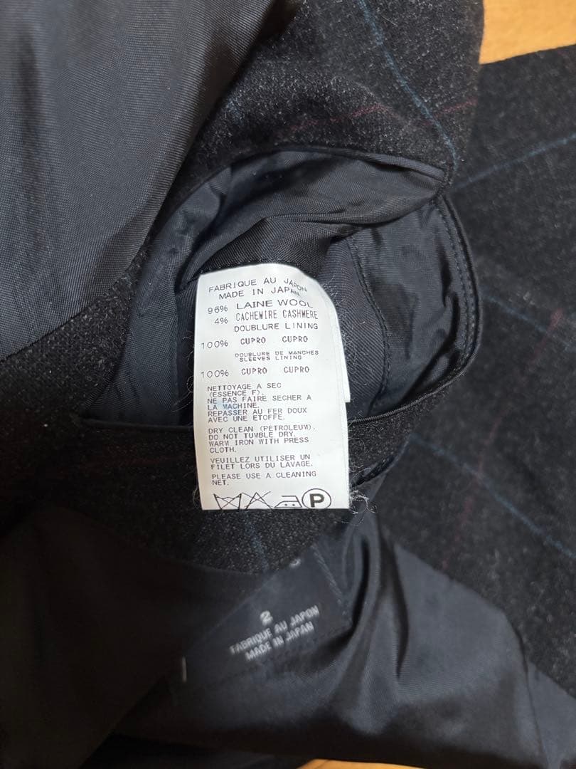 ヨウジヤマモトコスチュームドオム カシミヤ混 セットアップ グレー 美品
