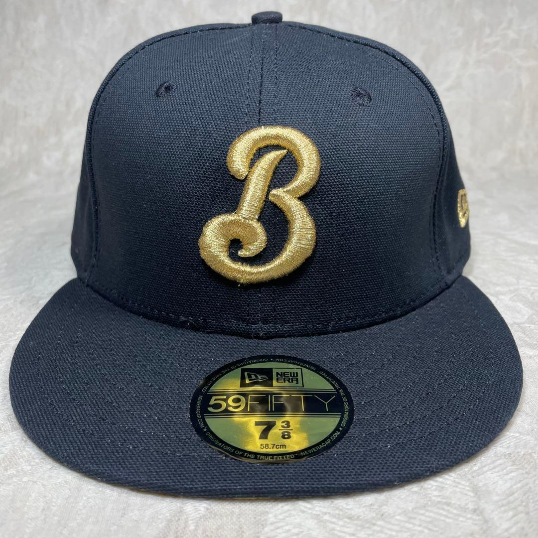 未使用！ 横浜ベイスターズ NEW ERA キャップ 旧ロゴ β ベータ 黒 金