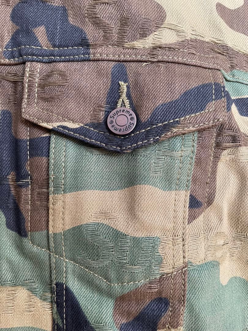 ジャケット・アウター Jacquard Logos Denim Trucker Jacket