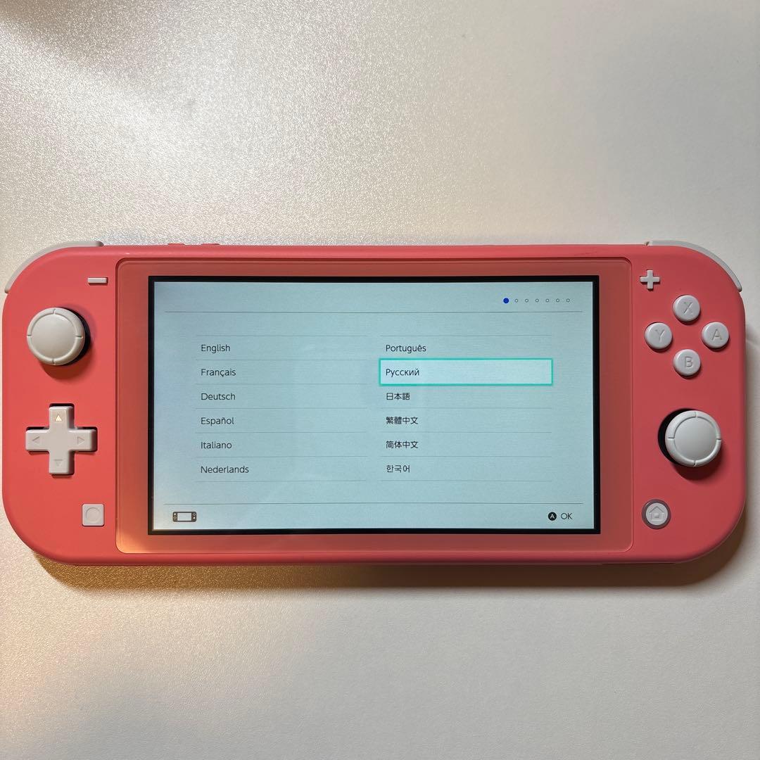 Nintendo Switch Lite ピンク コーラル　本体 中古