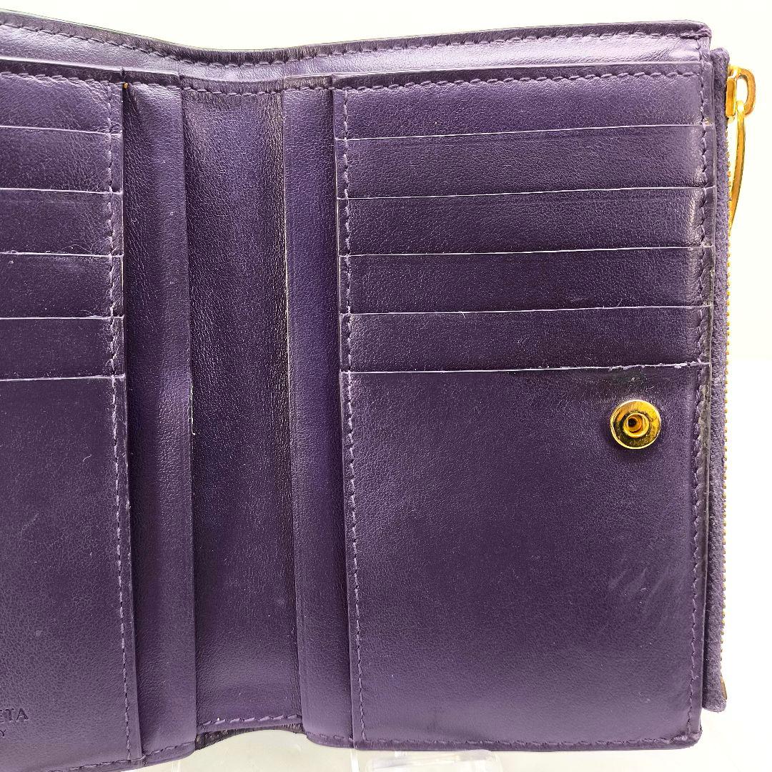 ボッテガヴェネタ カセット マキシイントレチャートウォレット 二つ折り財布