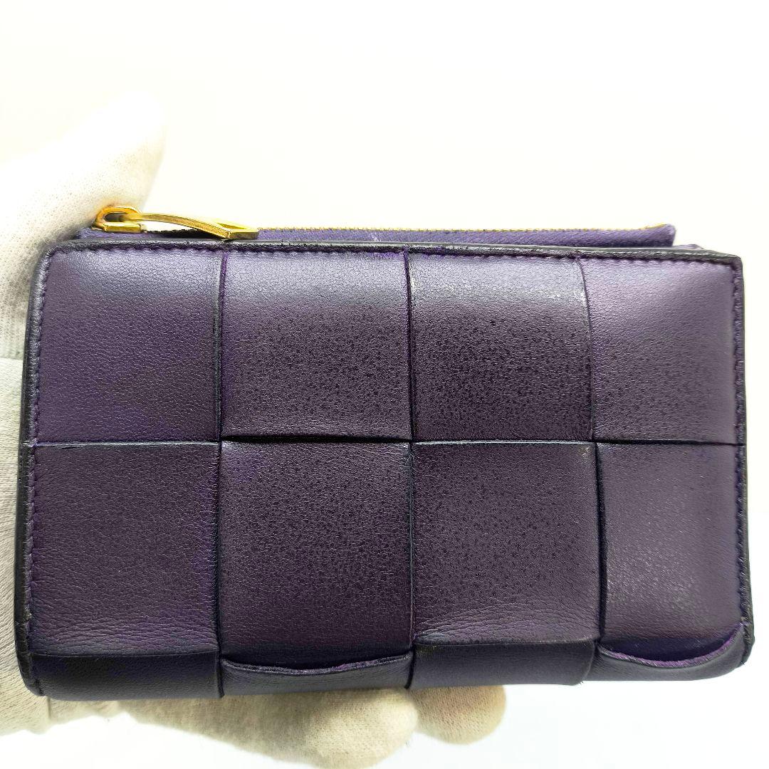 ボッテガヴェネタ カセット マキシイントレチャートウォレット 二つ折り財布