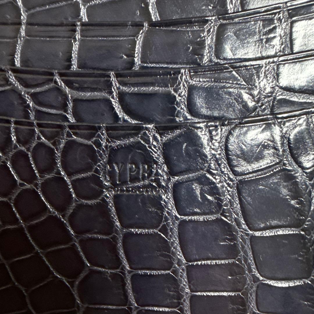 CYPRIS COLLECTION マットクロコダイル 二つ折り財布