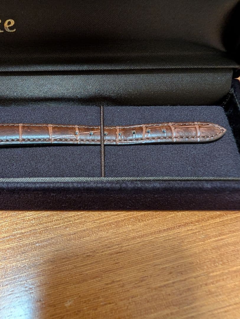 Demi-Luxe BEAMS スクエア型押レザー 腕時計Ⅰ