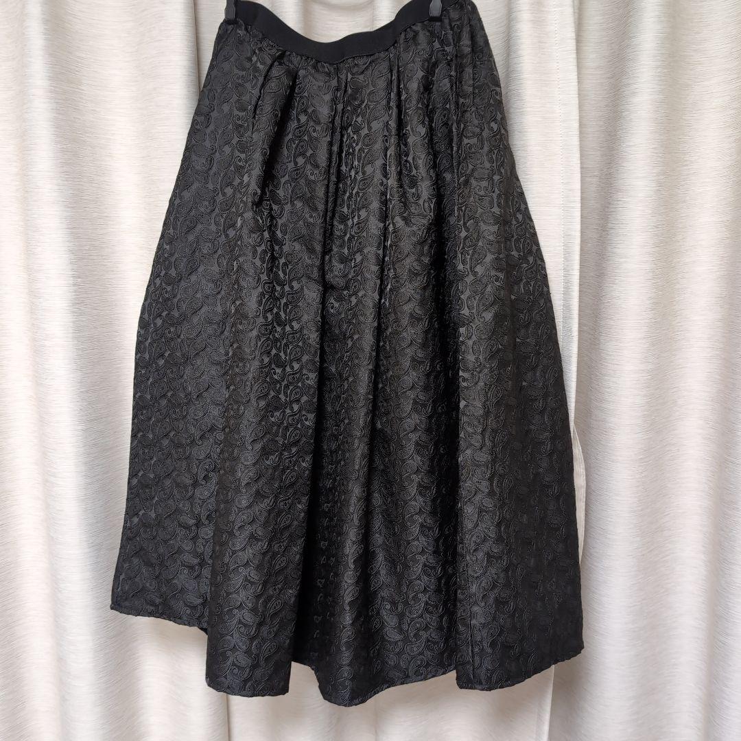 販売終了品　 A-TRECODE ブラック フレアスカート M