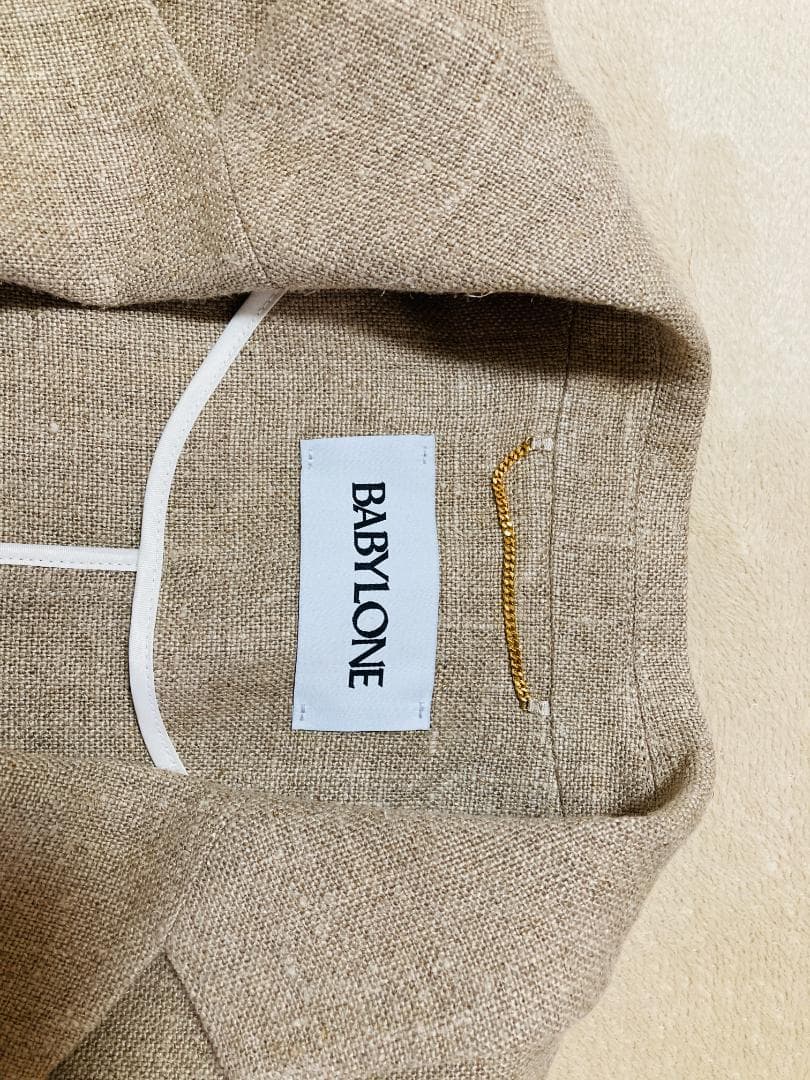 【試着のみ】BABYLONE ヘビーリネンジャケット2024