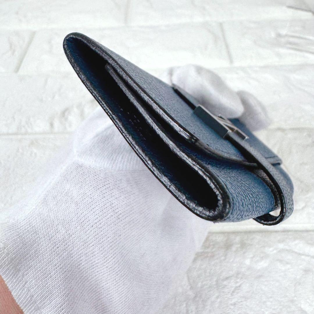 【美品】 エルメス べアン キーケース レザー ブルー