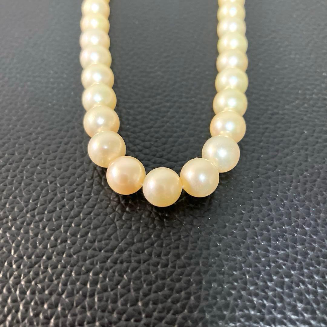む*ら様 【美品】ジュエリーマキ 本真珠 パールネックレス 7.5mm〜8.0m
