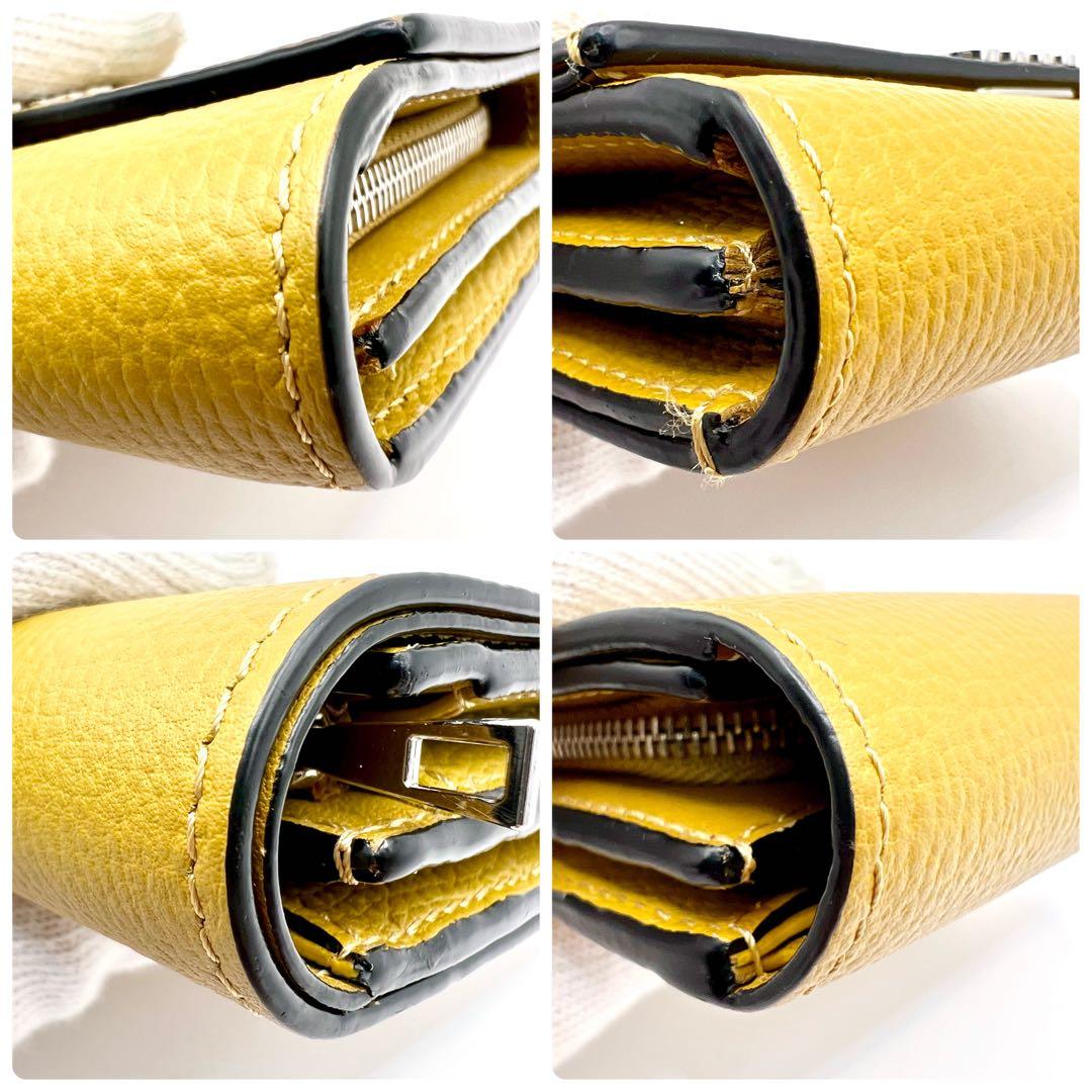 未使用級✨ロエベ 二つ折り財布 アナグラム コンパクト フラップウォレット