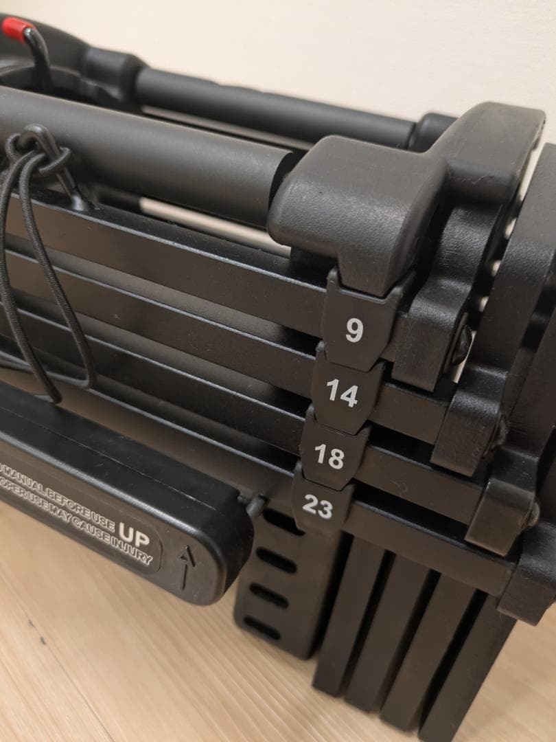 新古品 TOP FILM 可変式ダンベル ブロック 単品 23kg T-021