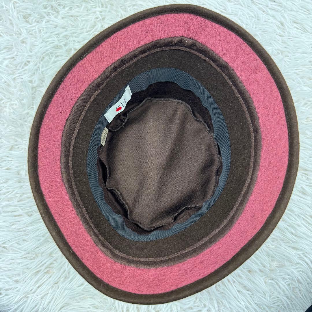 【人気】H.at オートモード平田　ハット　ラビットファー　日本製　美品