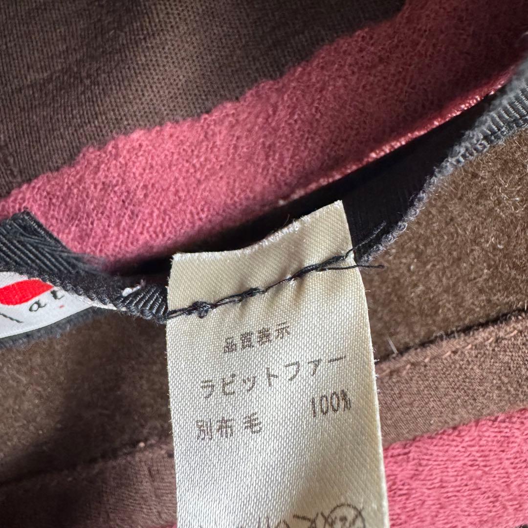 【人気】H.at オートモード平田　ハット　ラビットファー　日本製　美品