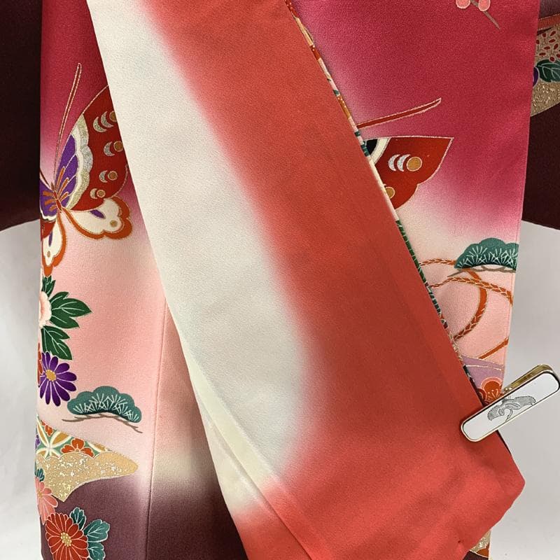 410ag81着物&長襦袢□七五三 七歳 女児 着物&長襦袢