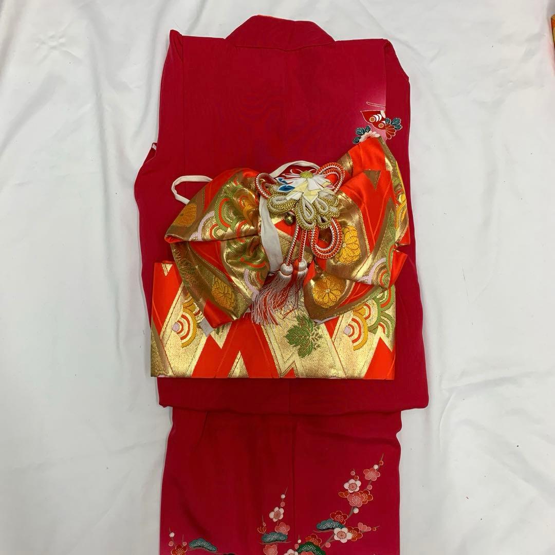 410ag81着物&長襦袢□七五三 七歳 女児 着物&長襦袢