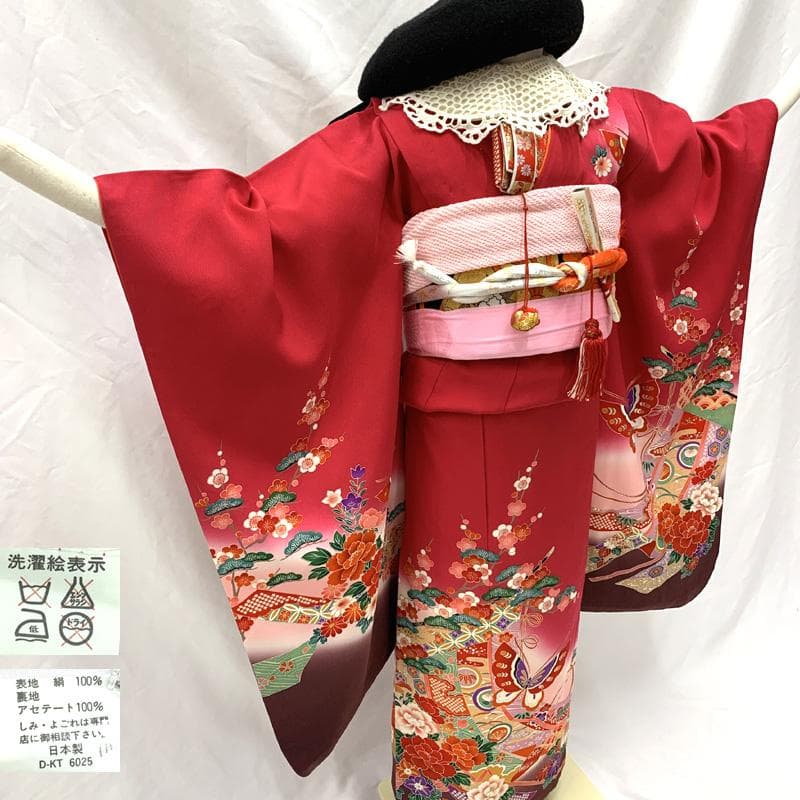 410ag81着物&長襦袢□七五三 七歳 女児 着物&長襦袢