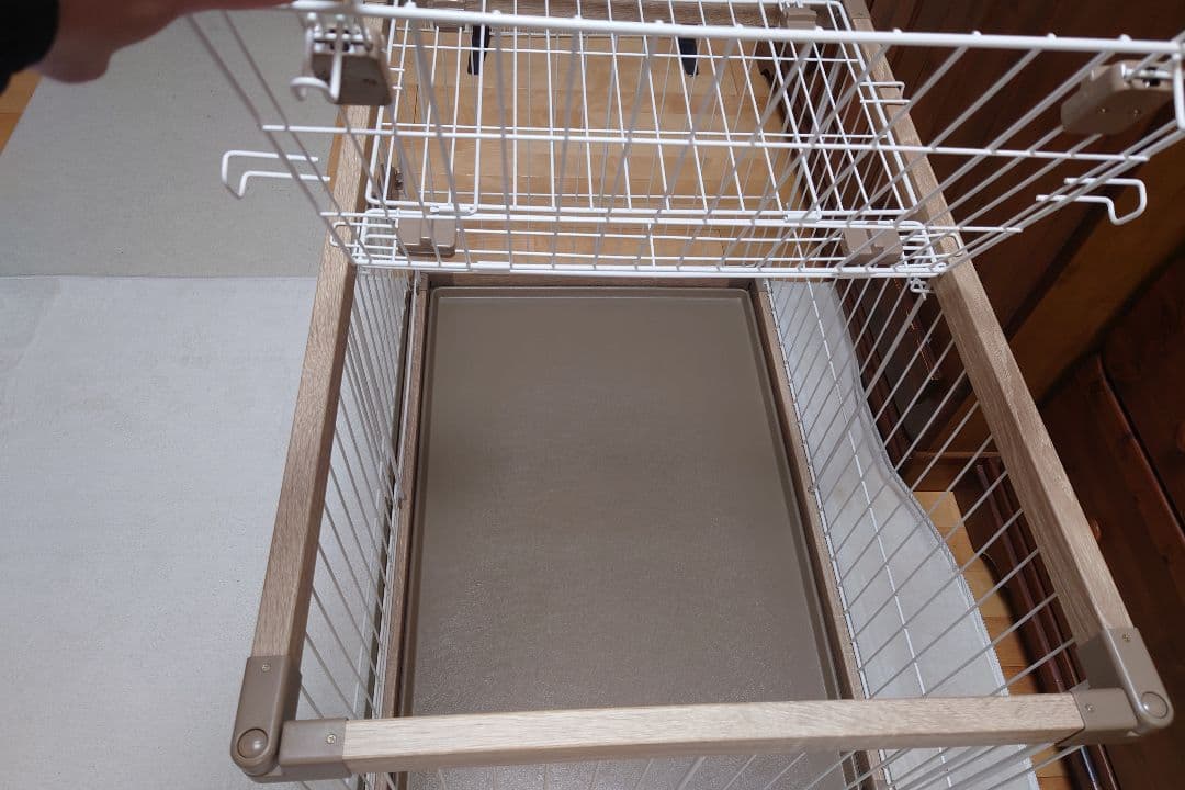 犬用サークル PWSR-960LV ライトナチュラル 屋根付き