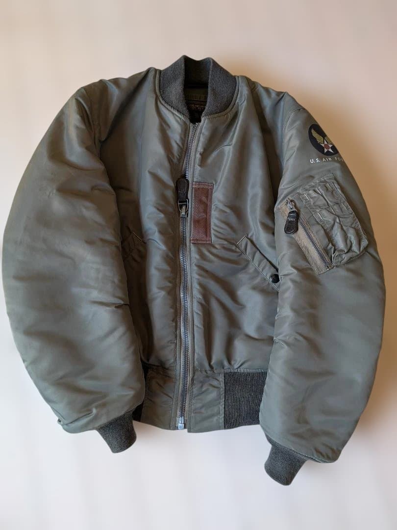 バズリクソンズ　MA-1 フライトジャケット　セージグリーン