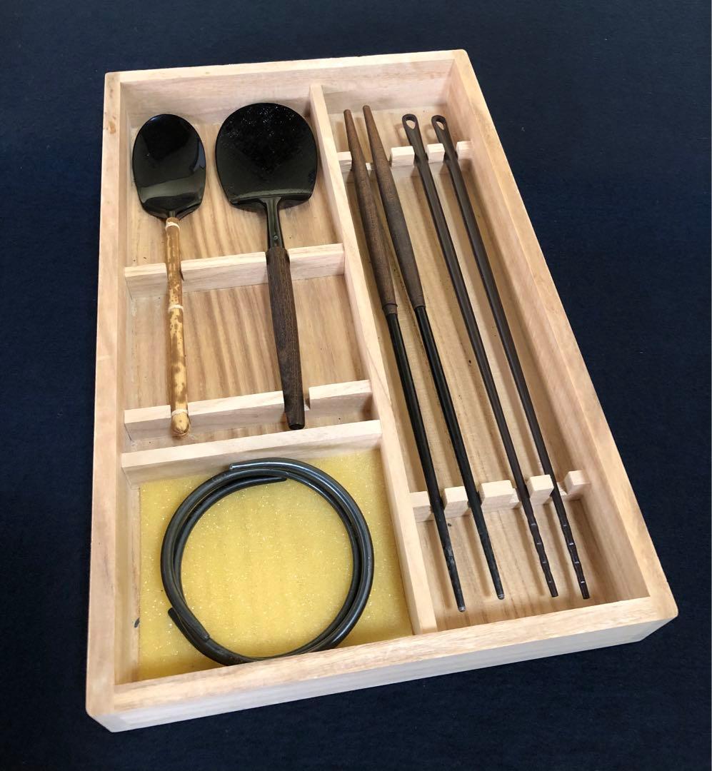 《R》割引❗️炭道具 金工師 木村清五郎造 共布 共箱 元箱　251016い3