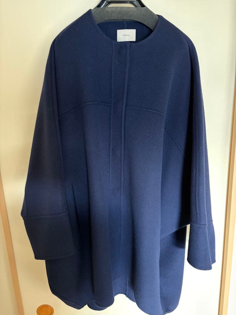 最終値下げ　ルフィル　ソフトウールリバーコート　ネイビー　サイズ1