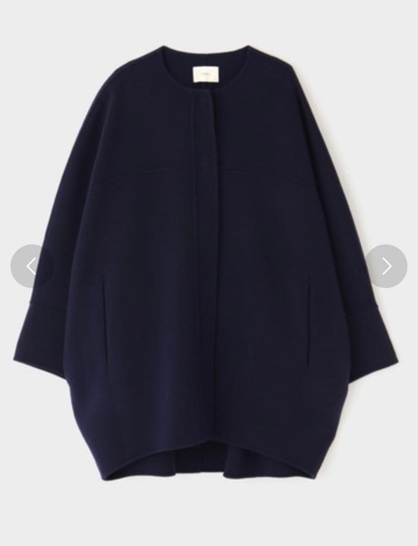 最終値下げ　ルフィル　ソフトウールリバーコート　ネイビー　サイズ1