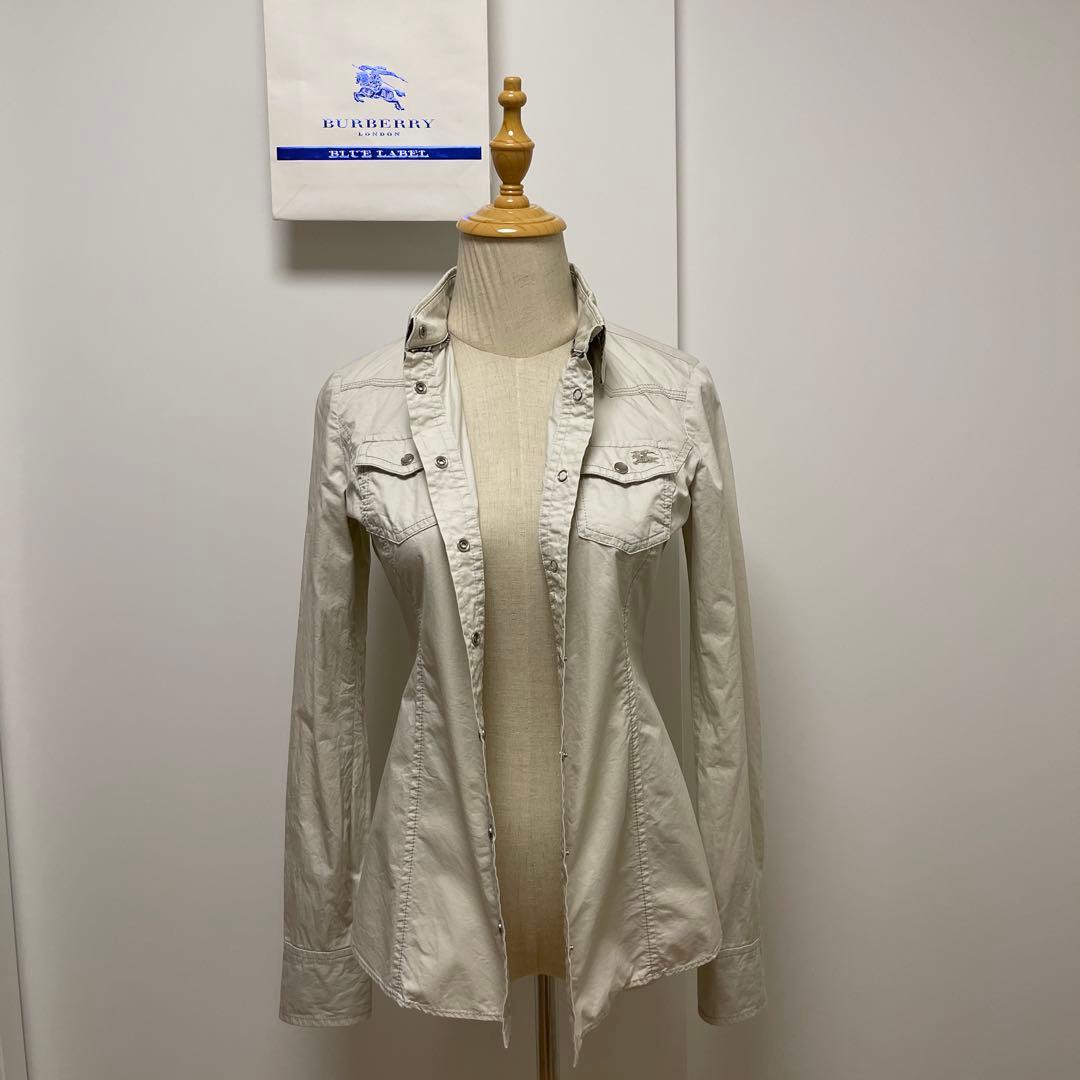 【BURBERRY BLUE LABEL】ホースマーク襟裏袖裏チェックジャケット