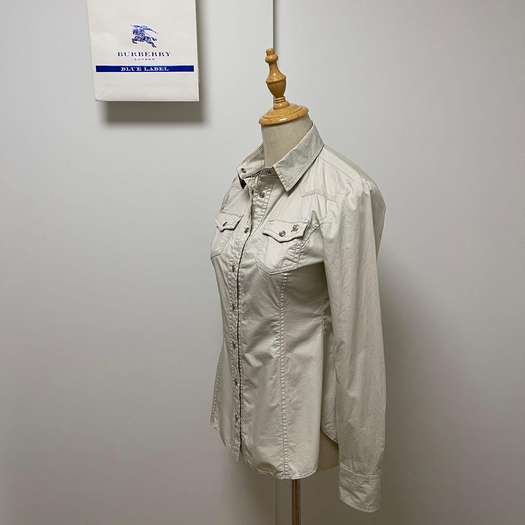 【BURBERRY BLUE LABEL】ホースマーク襟裏袖裏チェックジャケット