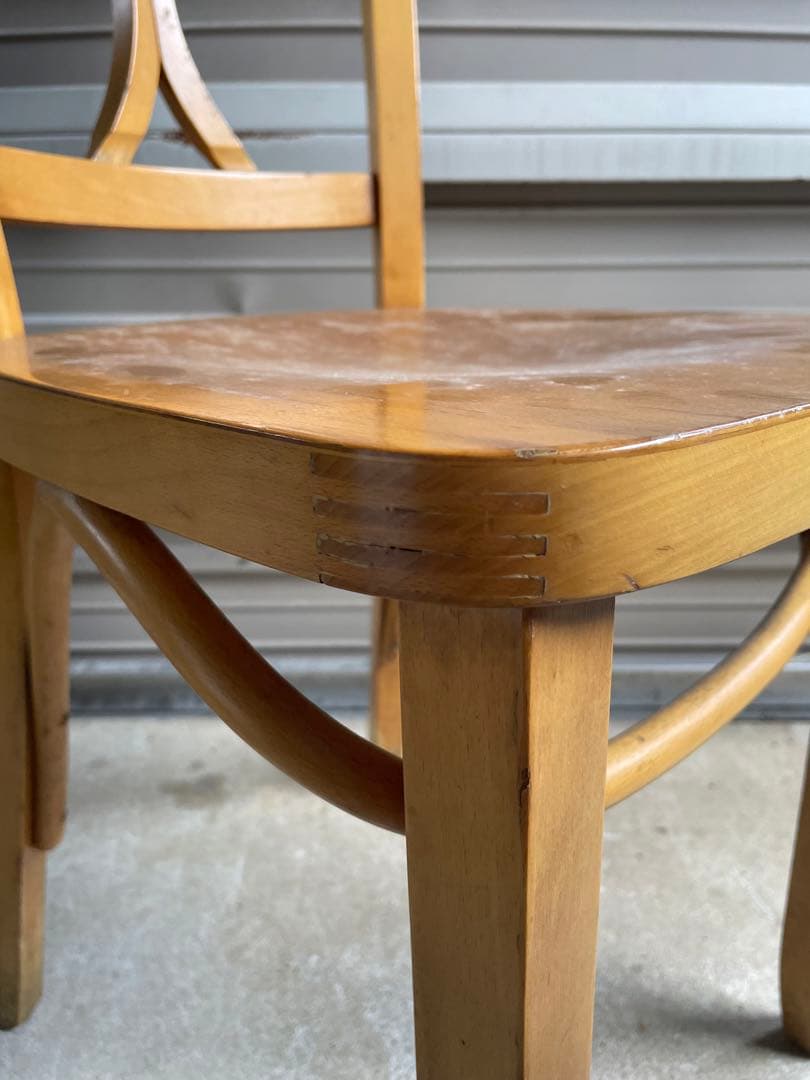 ビンテージ/無垢材/曲木/ダイニングチェア/クロスバックチェア/チェア/椅子