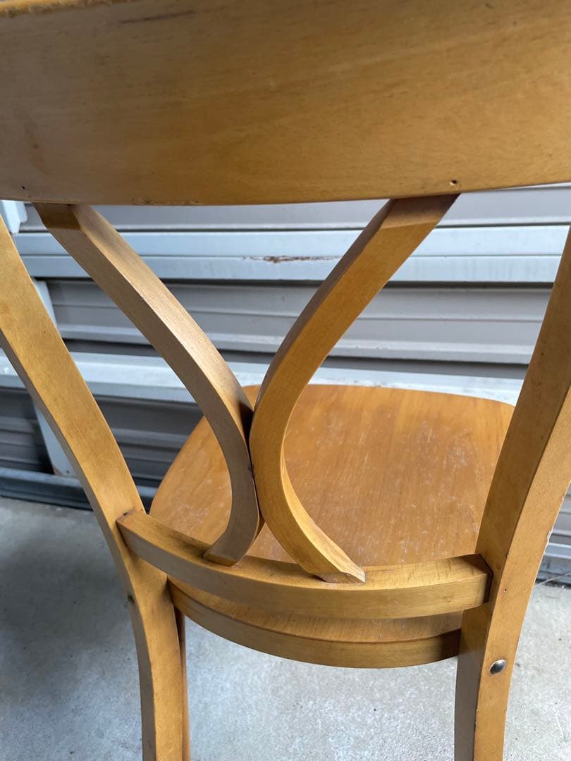 ビンテージ/無垢材/曲木/ダイニングチェア/クロスバックチェア/チェア/椅子