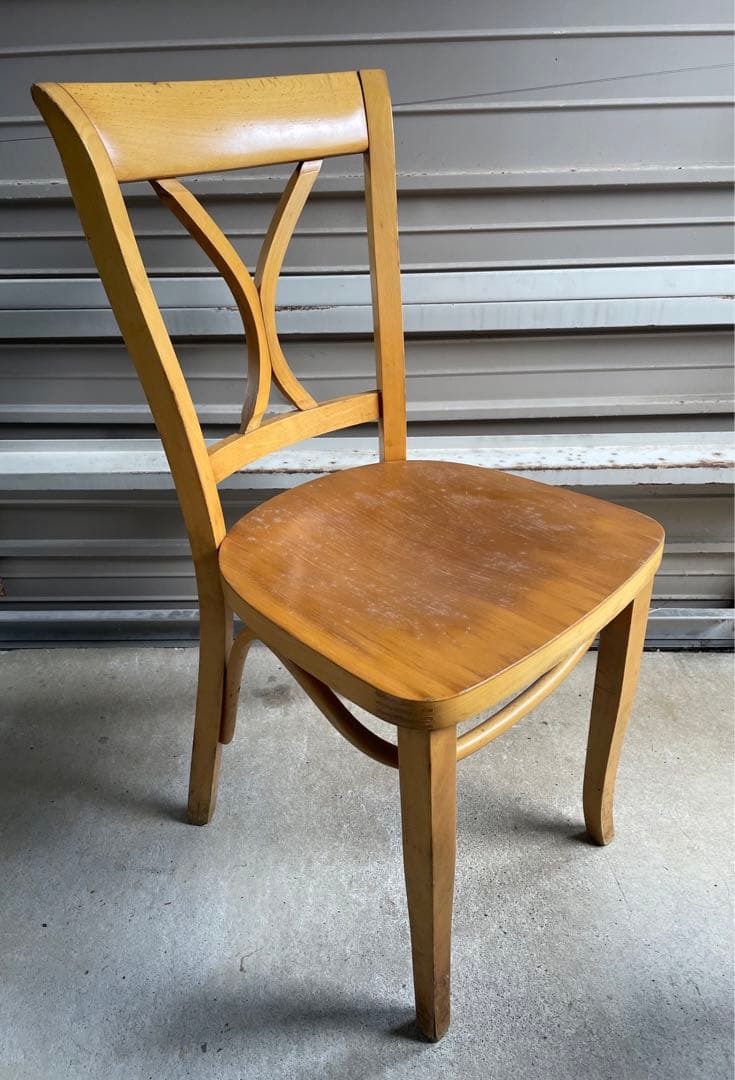 ビンテージ/無垢材/曲木/ダイニングチェア/クロスバックチェア/チェア/椅子