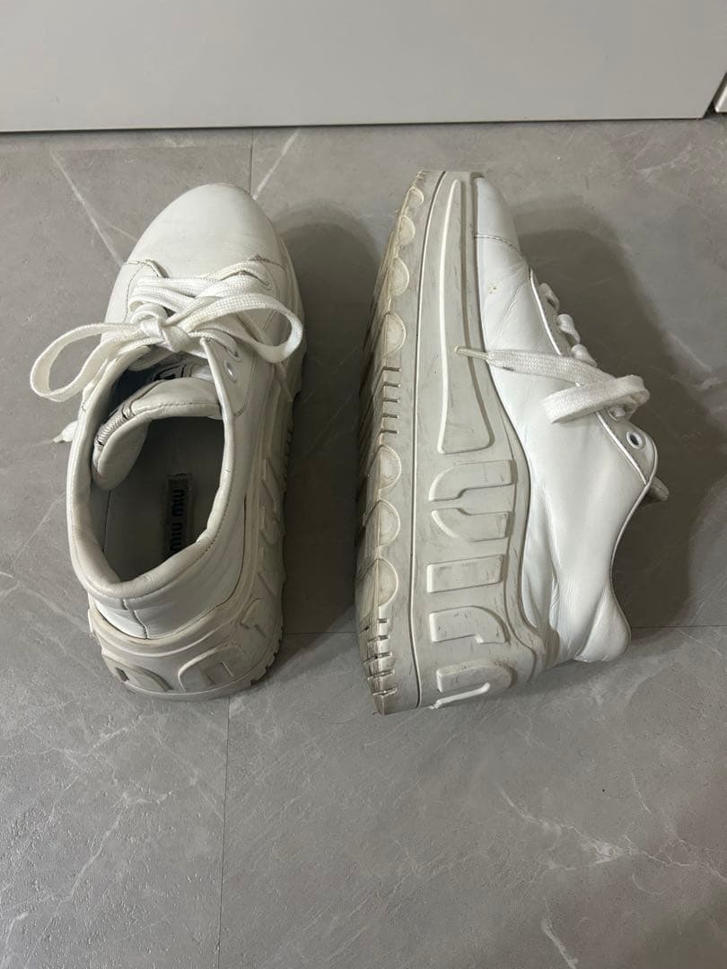 miumiu/レザースニーカー/厚底