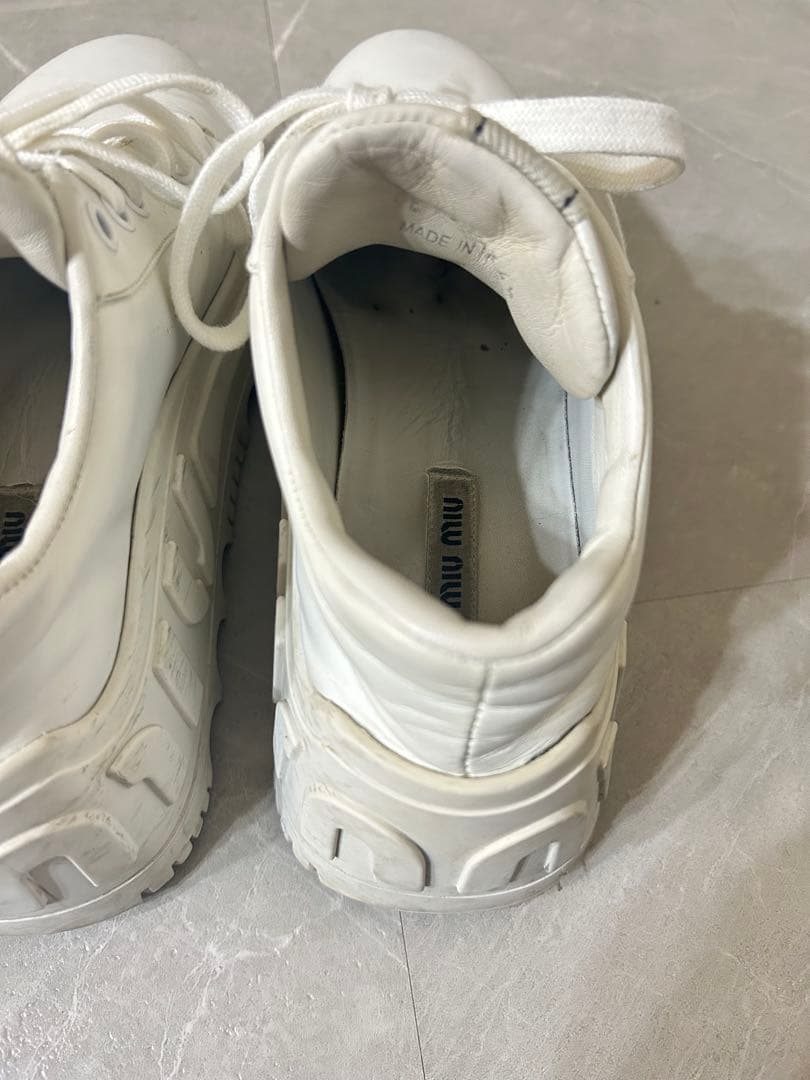 miumiu/レザースニーカー/厚底