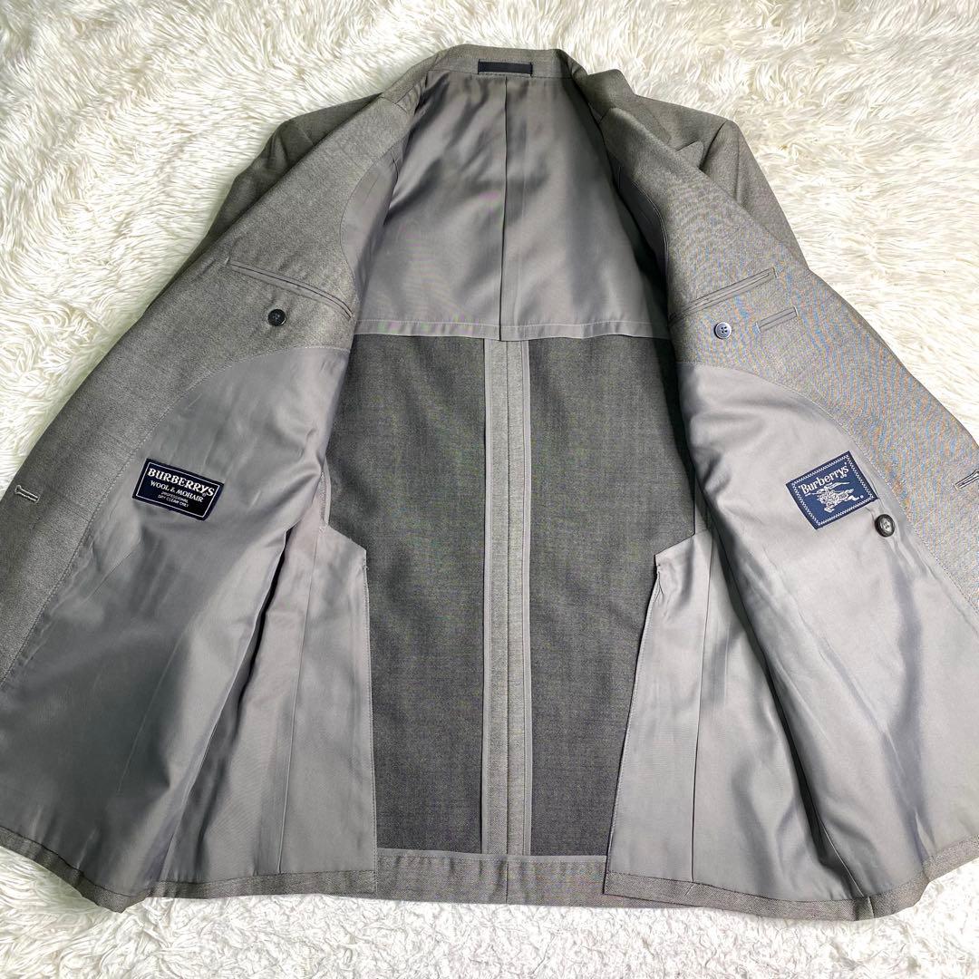 良品✨Burberry スーツ セットアップ 金ボタン 大きいサイズ モヘア