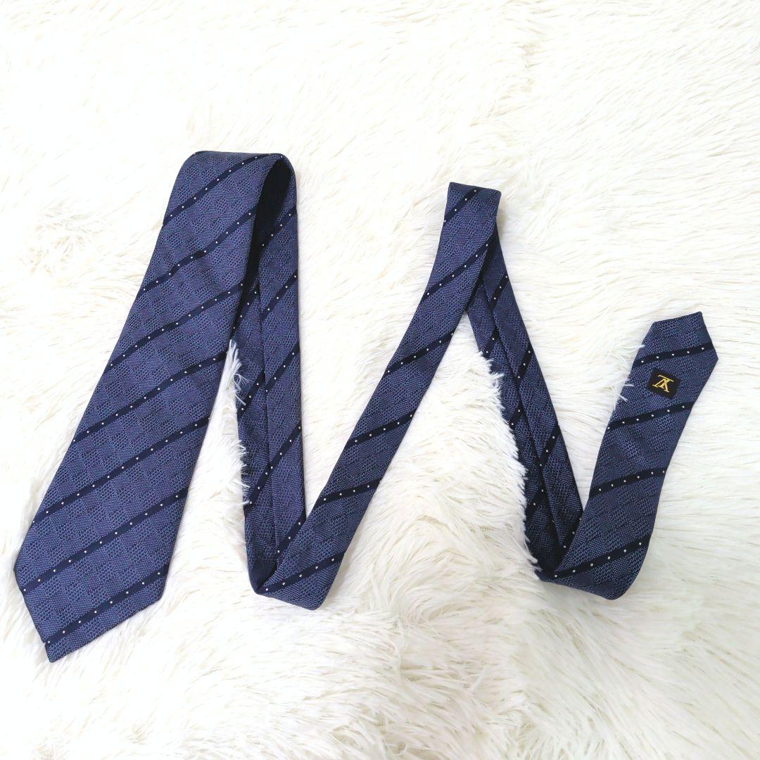 箱付き極美品✨️　VUITTON　ヴィトン　ネクタイ　ダミエ　ネイビー