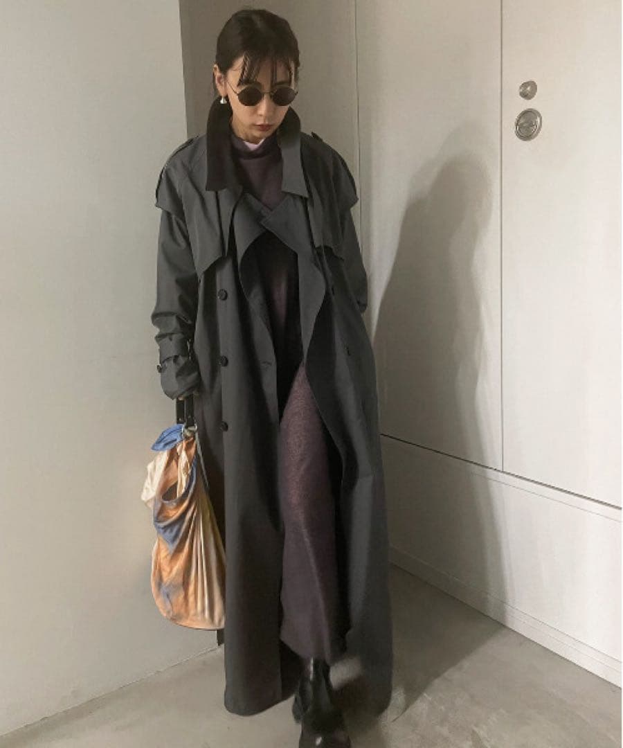 Ameri 3WAY LAYERED TRENCH COAT ブラック Mサイ
