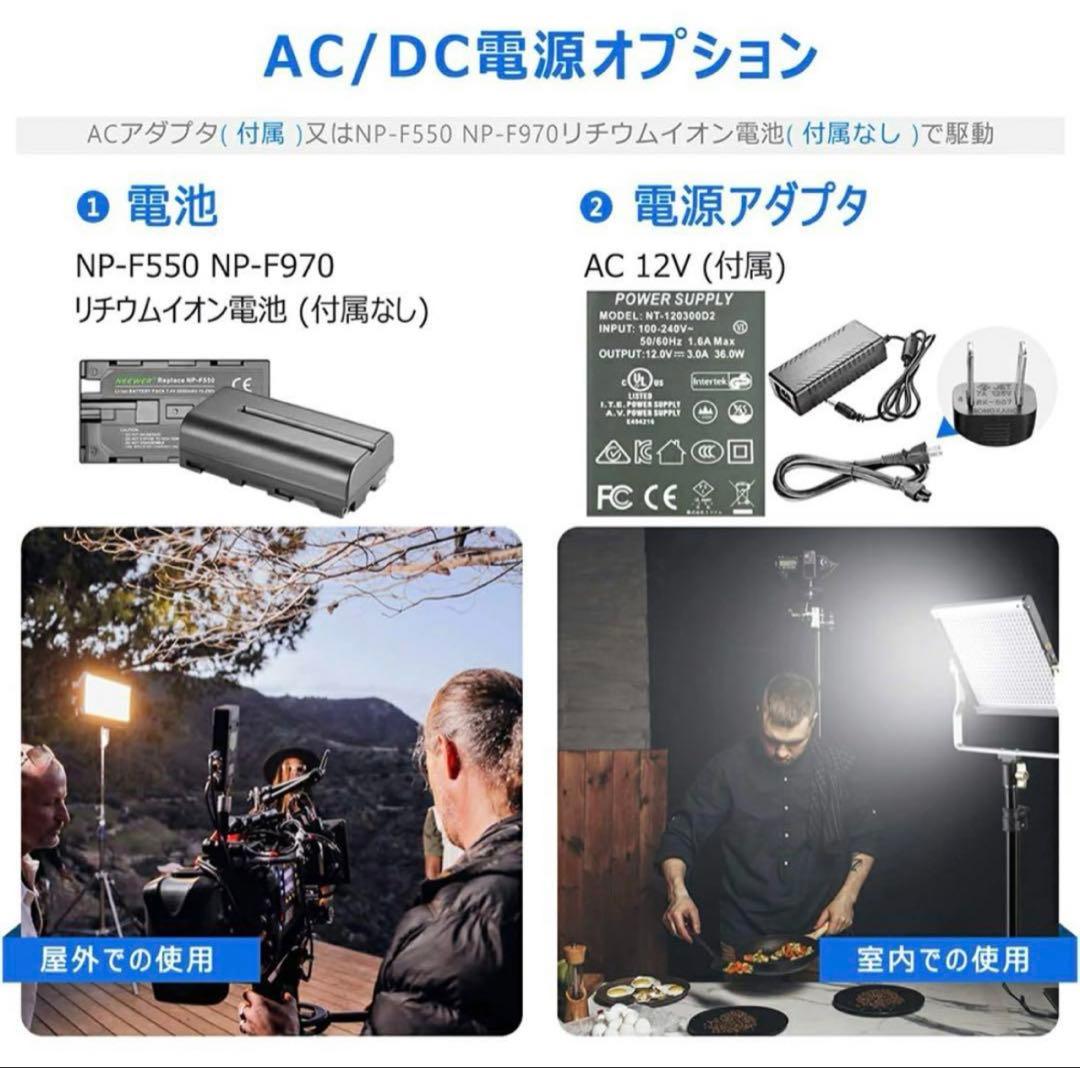 NEEWER LEDビデオライト照明キット 三脚スタンド ソフトボックス