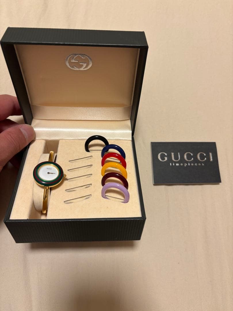 【稼働】【送料無料】GUCCI グッチ　チェンジベゼル　腕時計