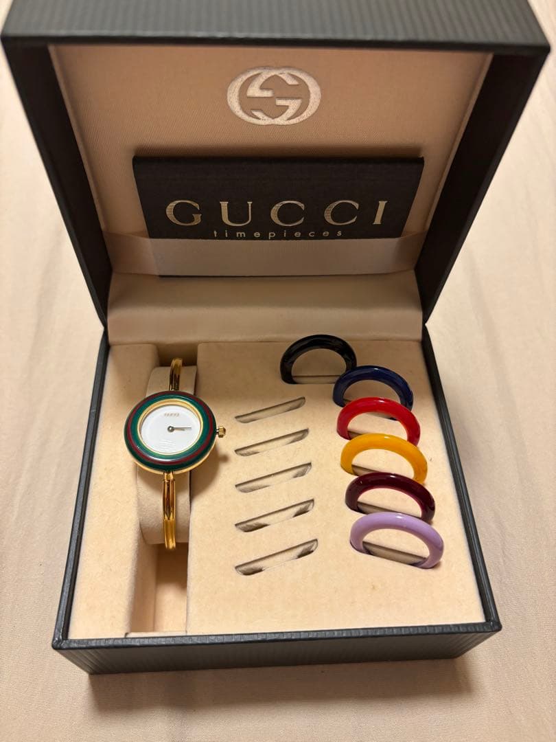 【稼働】【送料無料】GUCCI グッチ　チェンジベゼル　腕時計