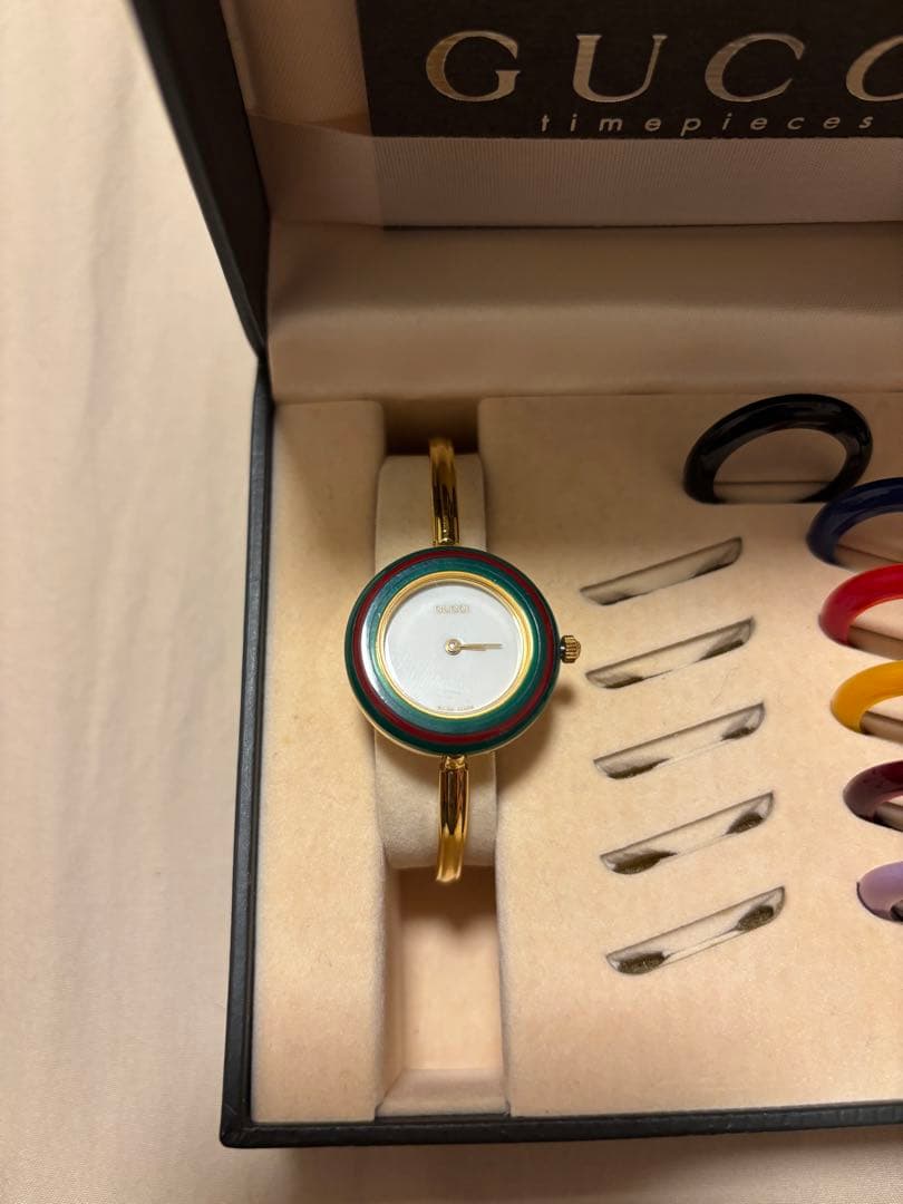 【稼働】【送料無料】GUCCI グッチ　チェンジベゼル　腕時計