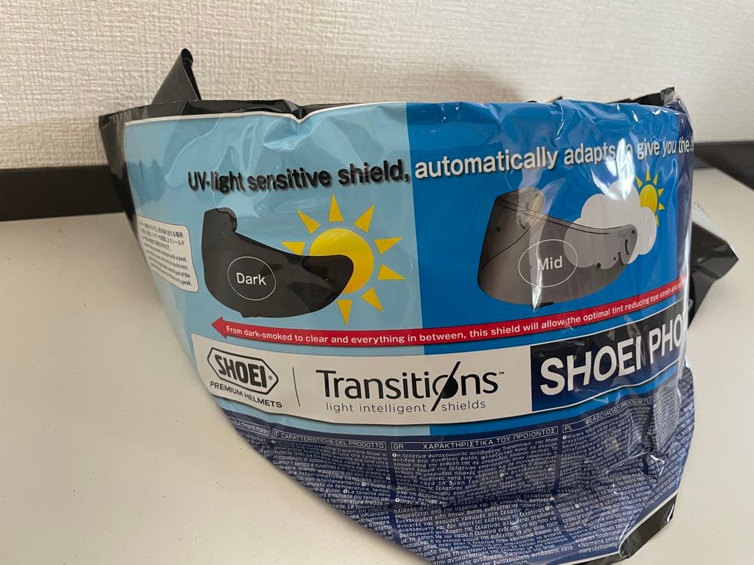 新品SHOEI CWR-1 フォトクロミック　シールド Z7/X14用