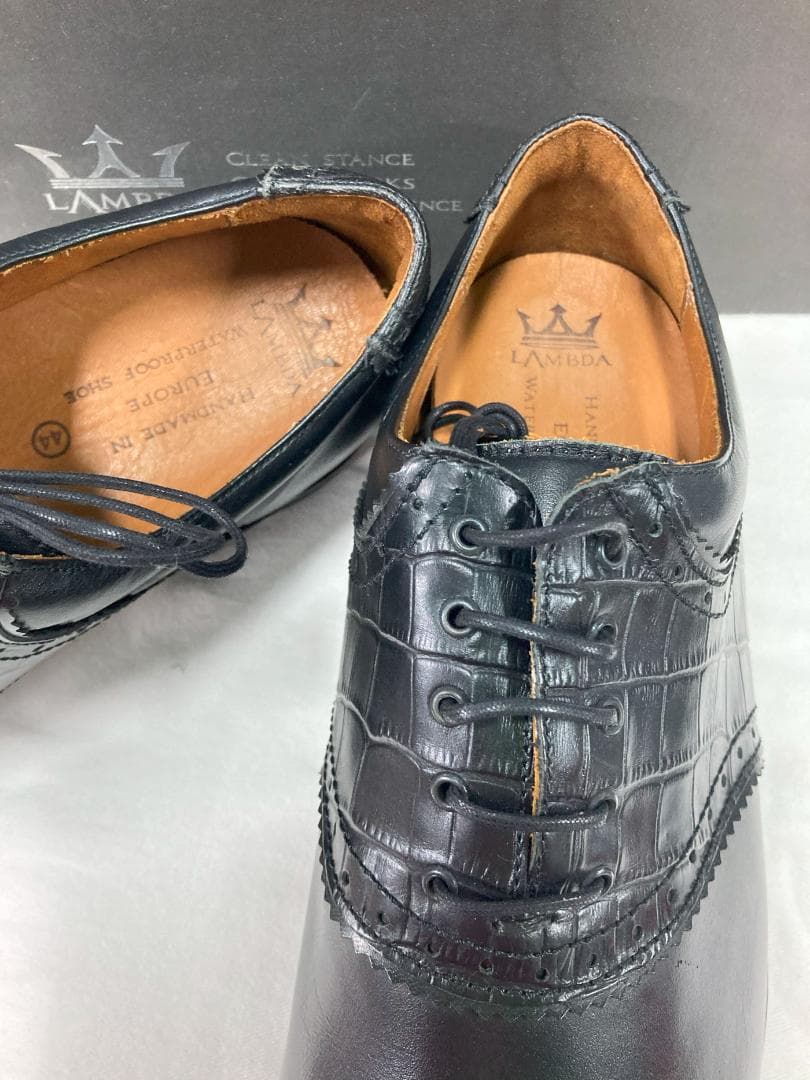 ラムダ LAMBDA　メンズ ゴルフシューズ EUR44（28.5㎝）ブラック