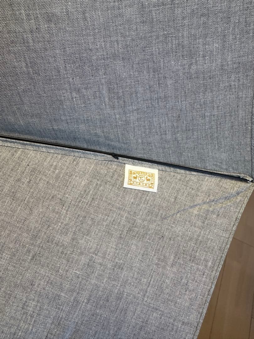 中川政七商店☆新品未使用☆千鳥ミシンの晴雨兼用折畳傘☆墨黒グレー☆日傘☆