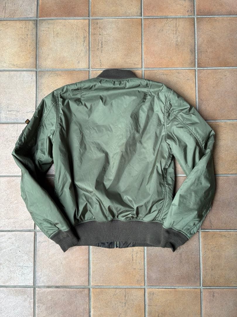 80s 90s ALPHA INDUSTRIES USA製 MA-1 カモ裏地