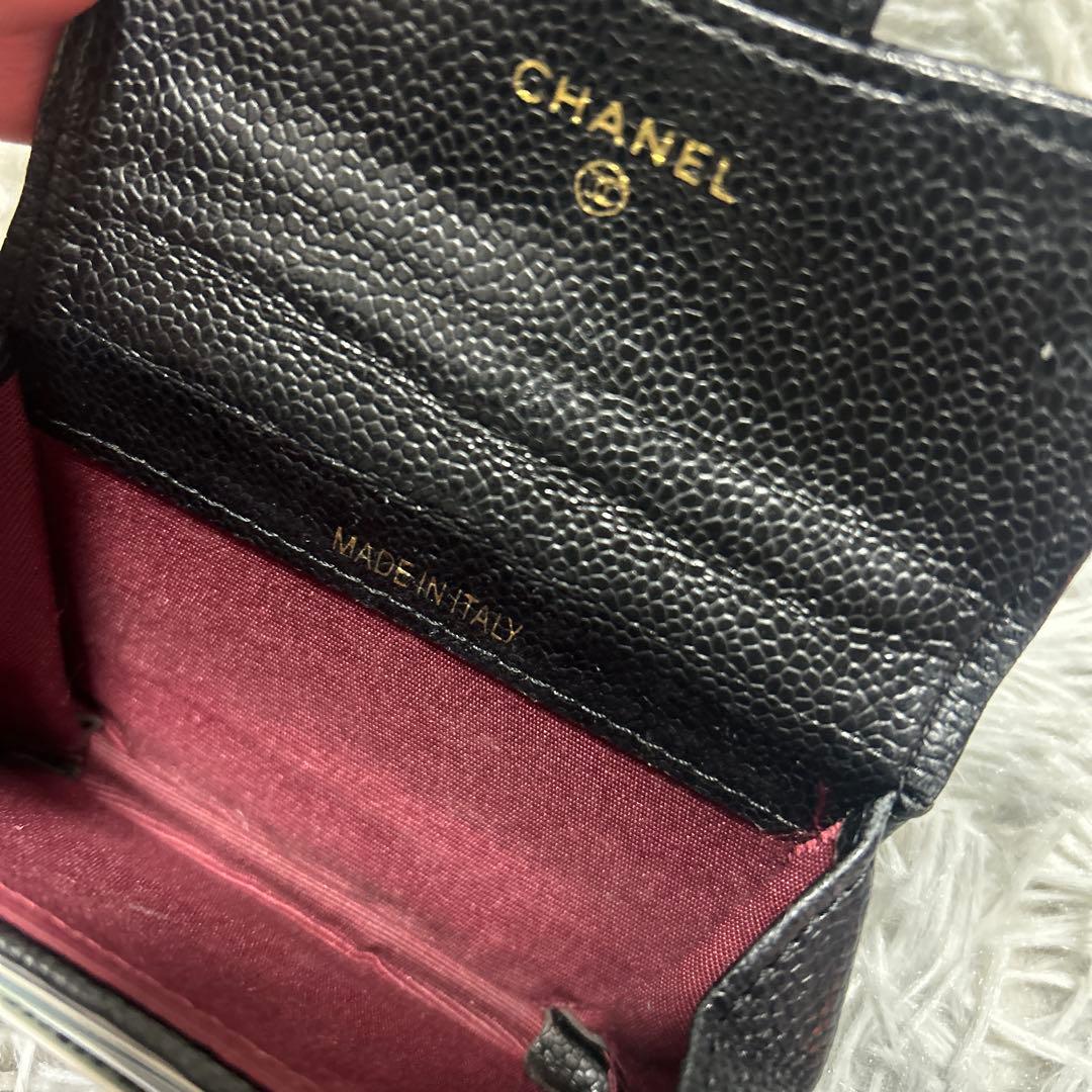CHANEL ブラック キルティング ケース