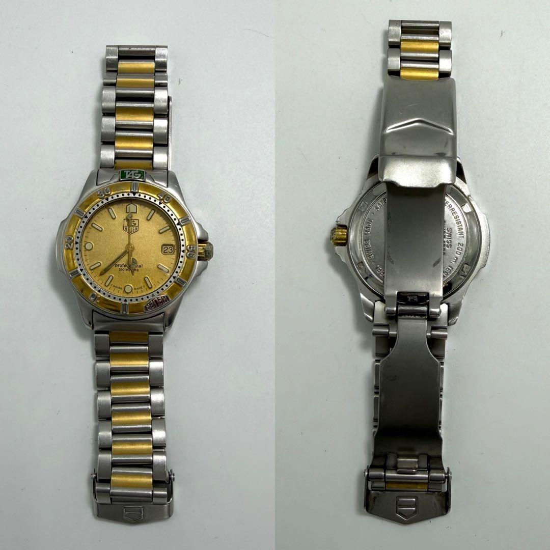 【稼動】 タグホイヤー 腕時計 プロフェッショナル 200m ゴールド メンズ