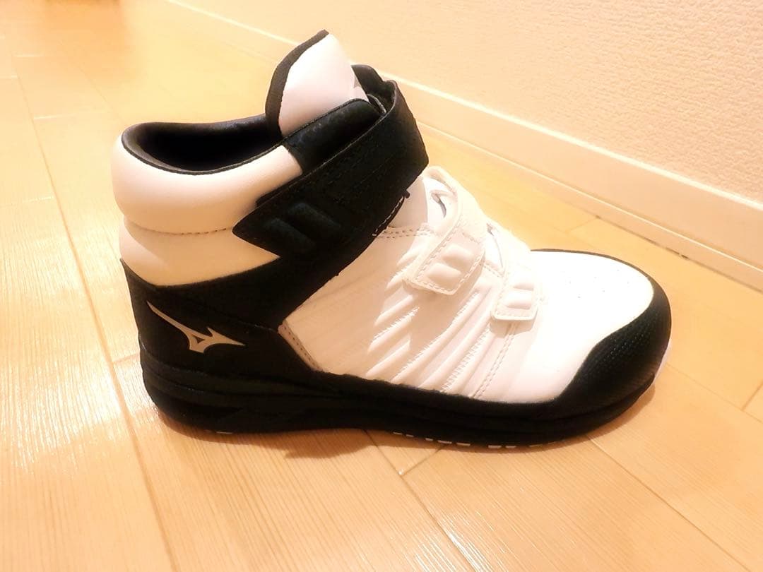 mizuno ハイカット安全靴 25cm ホワイト/ブラック