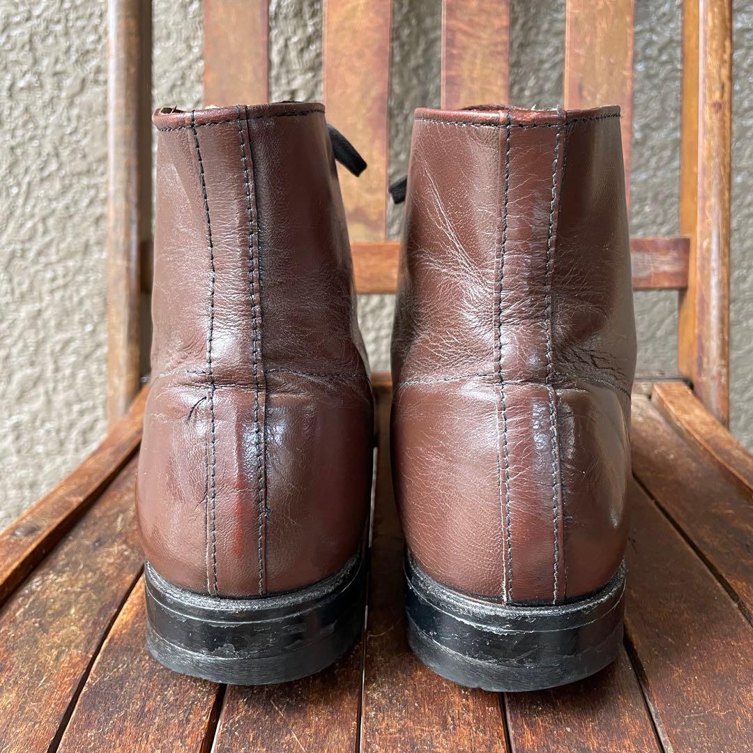 希少！70s USAヴィンテージ　ステイシーアダムス10D白タグレザーブーツ革靴