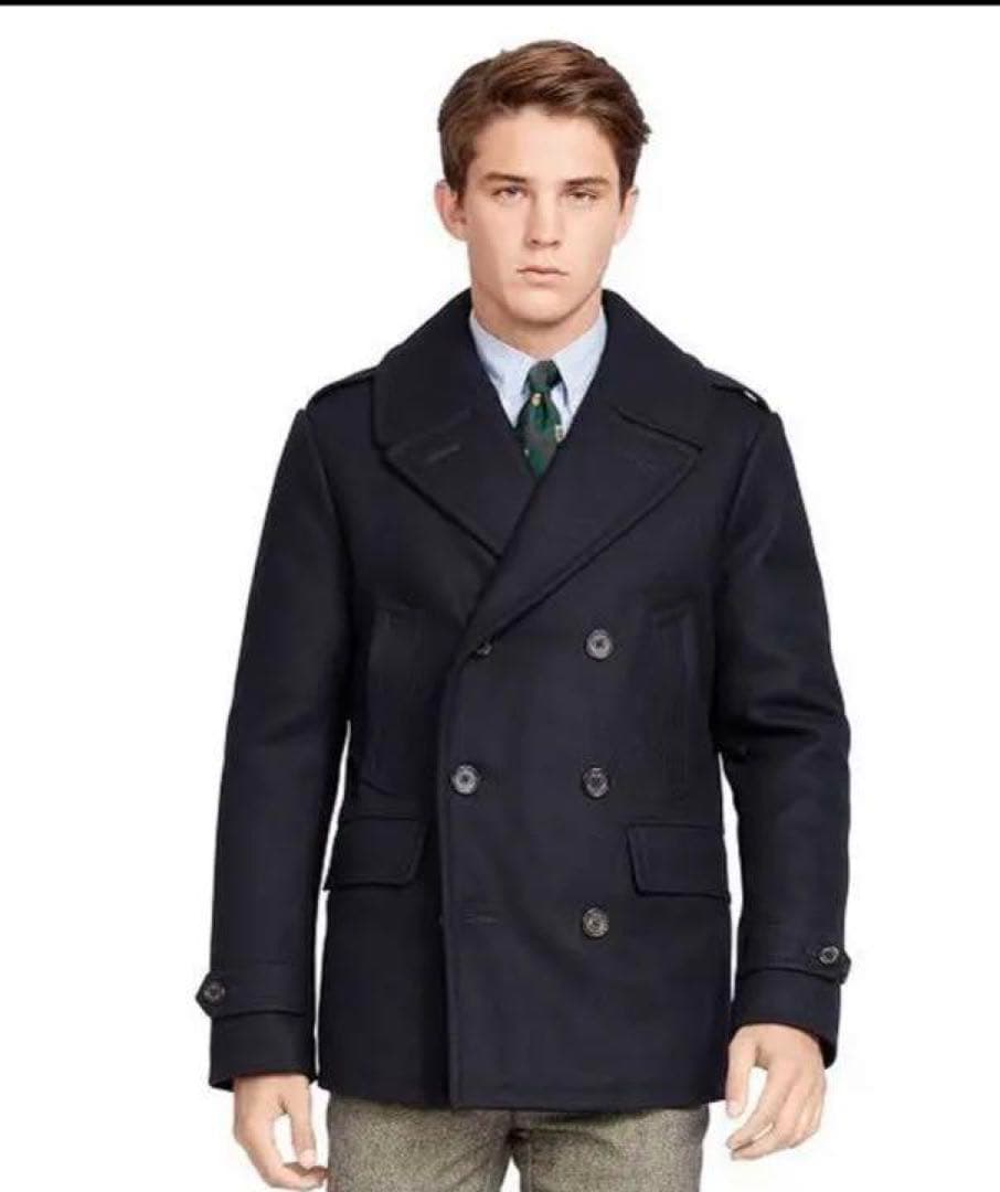 ラルフローレンRalph Lauren ダウンピーコート　ネイビー