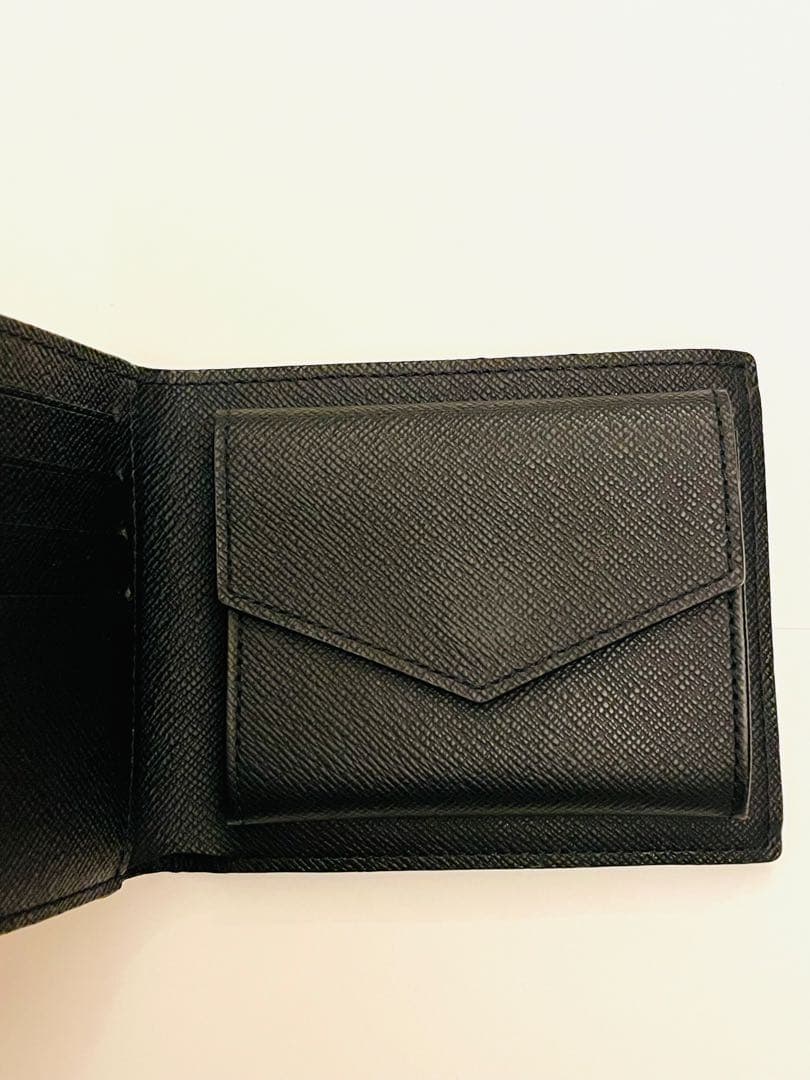 LOUIS VUITTON ダミエ ブラック 二つ折り財布 小銭入れ付き