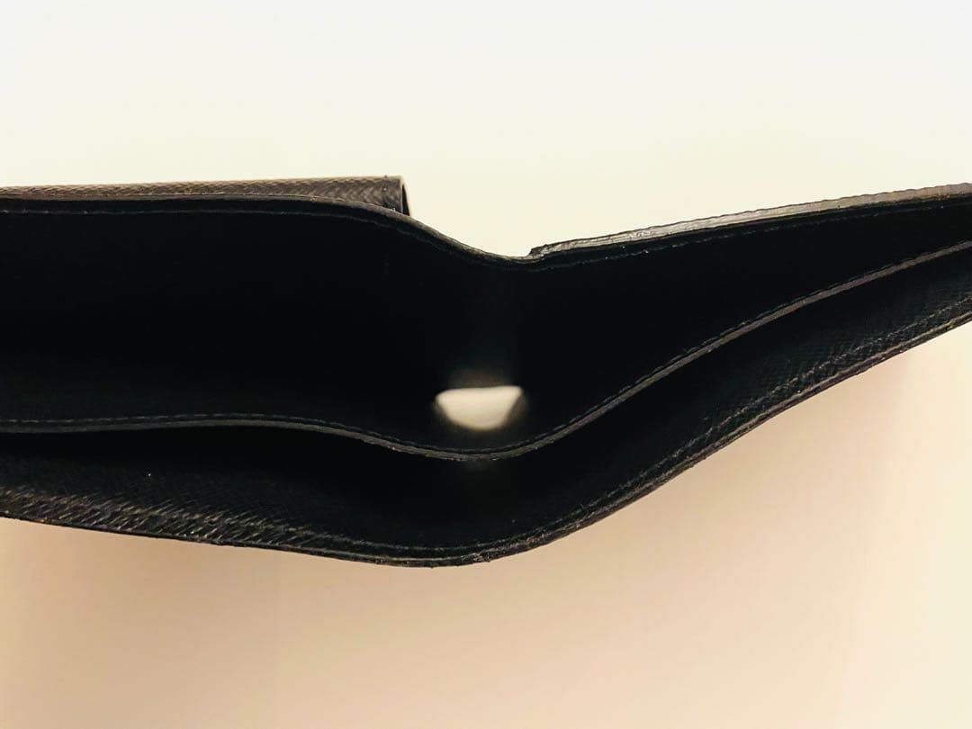 LOUIS VUITTON ダミエ ブラック 二つ折り財布 小銭入れ付き